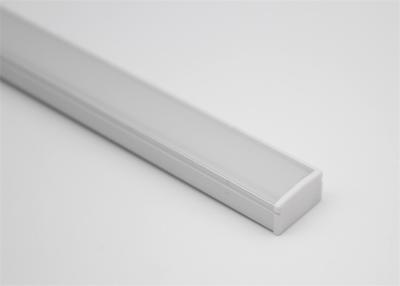 China 17*07mm LED Aluminum Profile Lighting Diffuser For Flexible High Power LED Bars for sale