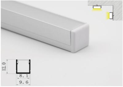 China Extrusão de alumínio da tira UV do diodo emissor de luz da resistência, perfil de alumínio 9,6 x 12mm de abrigo do diodo emissor de luz à venda