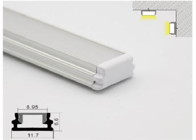 China Wind Resistance LED Aluminum Profile 11 X 7mm Linear LED Profiles For Ceiling / Wall for sale
