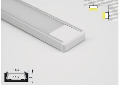 China Anodized Aluminum LED Light Tilebar Profile 15 X 6mm For LED Strip Linear Lighting for sale