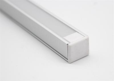 China Size 16 X 12mm Anodized LED Aluminum Profile , Linear Led Strip Light Mounting Channel  for sale