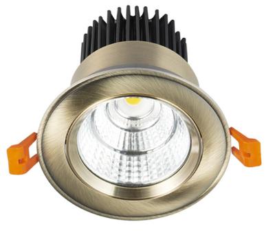 China Chrome Cree COB LED Ceiling Downlights Dimmable 80 LM / Watt With CE Certification for sale