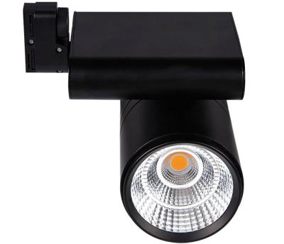 China 40W LED Cob Spot Down Light Track Lighting Fixtures With Beam Angle 10º / 23º / 38º for sale