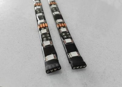 China SMD 5050 Flexible LED Strip Lights RGB Black PCB Board Waterproof 3 Years Warranty for sale