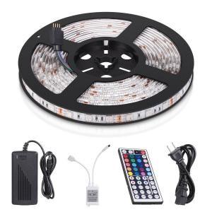China RGB 5050 Flexible Adhesive Led Strip Lights SKD Waterproof 5M 16.4ft With Remote Control for sale