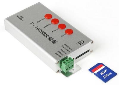 中国 T-1000B Sdカードによって導かれるピクセル コントローラー プログラム可能なSPI信号の出力フル カラーの調光器 販売のため