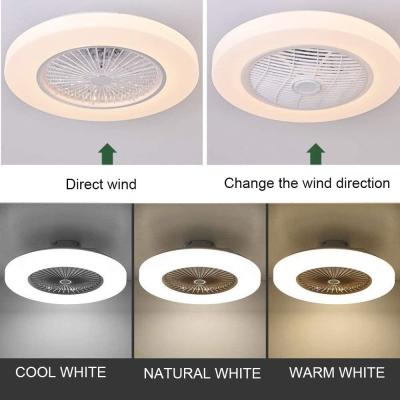 China Remote Control / App Control 40W Ceiling Fan With LED Light For living Room And Bedroom for sale