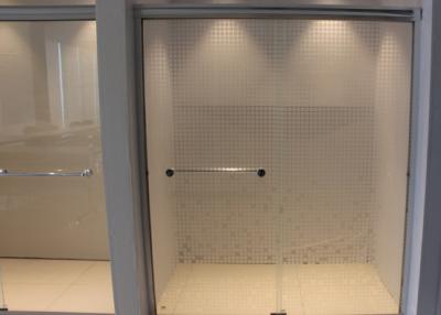 China Size Custom Bathroom Shower Glass Sliding Open Style Clear Patterned Glass for sale