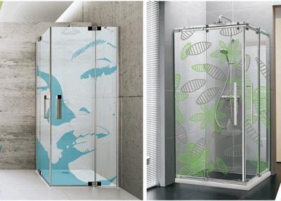 中国 デジタル印刷パターンが付いている美しい注文の浴室のシャワー ガラス 販売のため