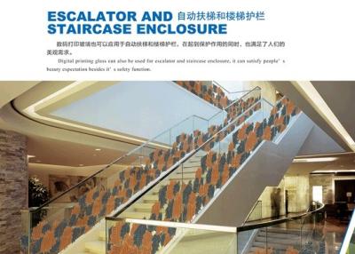 中国 エスカレーター/階段のエンクロージャのための注文の緩和された薄板にされた安全ガラス 販売のため