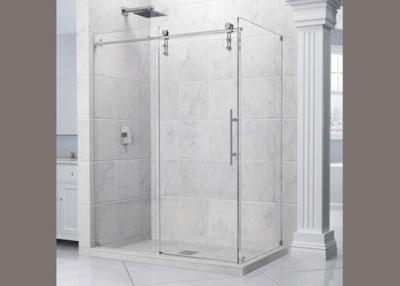 China Frameless Custom Bathroom Shower Glass / Clear Tempered Glass Size Customized for sale