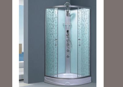 China Easy Installation Patterned Tempered Glass , Size Customized Fixed Shower Glass for sale