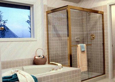 China Safety Custom Bathroom Shower Glass 4-12mm Thickness Fixed Shower Glass For Houses for sale