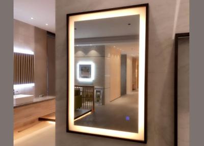 Chine Le chêne adapté aux besoins du client par taille a encadré des miroirs de mur, miroirs de coiffeuse encadrés de salle de bains à vendre