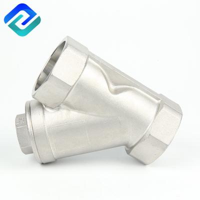 China Wcb A216 Y Pattern Strainer Stainless Steel Spring Check Valve for sale
