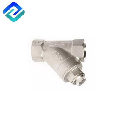 China Investment Casting WCB Stainless Steel SS Y Strainers Manual Female Thread Hexagon for sale