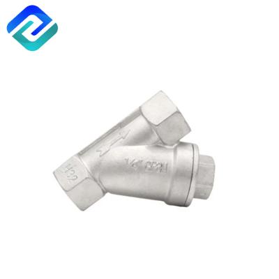 China Natural Hexagon Plug Hexagon Inline Natural Gas Y Strainer Stainless Steel DN40 for sale