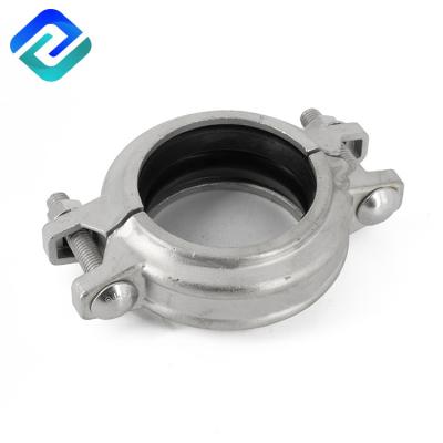 China DN10 Grooved Couplings Clip Quick Rigid Pipe Joint Fittings for sale