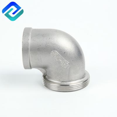 China WCB Male Reducing Elbow Stainless Steel Elbow Fitting ANSI 304ss 90 Degree for sale