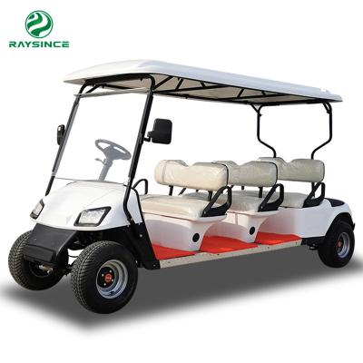 China 72V battery 6 seats cheap Chinese golf carts for Golf Club Course  with Large Storage Compartments for sale