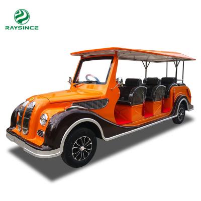 China China best seller vintage metal car model with 12 seater /Electric Tourist Sightseeing Vehicle for sale