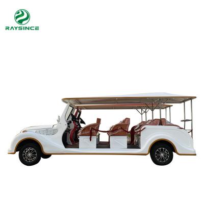 China Latest design metal frame classic vintage car twelve seater for 2021 hot sales vintage electric golf carts for sale