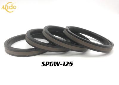 China SPGW 125 Double Acting Piston Seal , Excavator High Pressure Piston Seals for sale