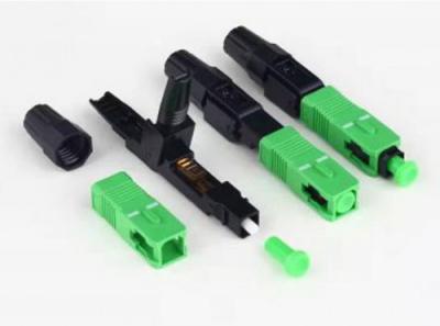 China Pre Embedded FTTH Fast Connector SC/APC Field Assembly Connector for sale