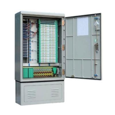 China 208 Fibers FTTH Splitter Cabinet Supports Floor Mounting Installation for sale