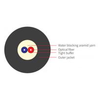 Quality Aramid Yarn Fttx Cable Micro Optical Fiber Cable  Single LSZH Sheath for sale