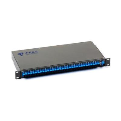 China Telecommunication Fiber Optic Passive Components Rack Mount PLC Splitter 1260~1650nm for sale