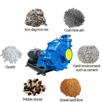 Chine OEM simple résistant à l'usure de pompe centrifuge d'aspiration de haute de chrome pompe centrifuge de boue à vendre