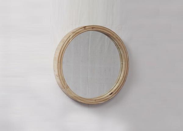 Quality Essential Decor 31x31 Inch Round Wood Frame Mirror for sale