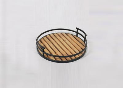 China Black Metal Handle 67X5.5X86cm Wood Batten Tray for sale