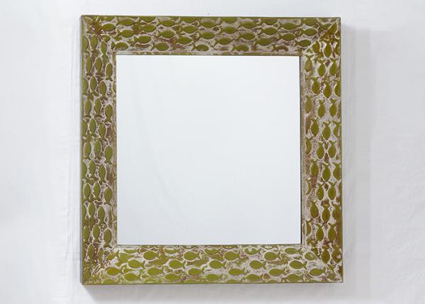 Quality 3D Square Accent Metal Wall Art Mirror for sale