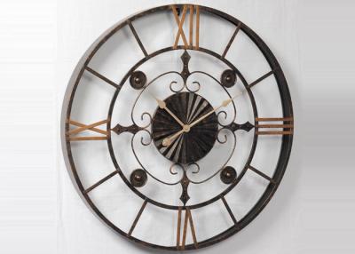 China Home Decor Handmade Antique Metal Wall Art Clock for sale