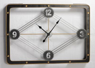 China Roman Numerals Metal Wall Art Clock for sale