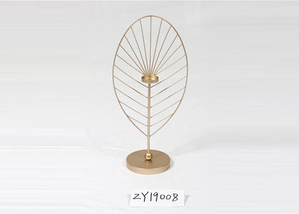 Quality Metal Decorative Gold Leaf Sconce Candle Holder for sale