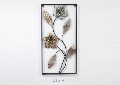 Chine Décor en bronze floral adapté aux besoins du client d'art de mur de salon à vendre