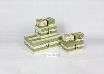 China Light Green White 41x37x55cm Jewelry Wooden Box Cabinet for sale