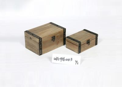 China Dark Brown Stained Wooden Box Cabinet for sale