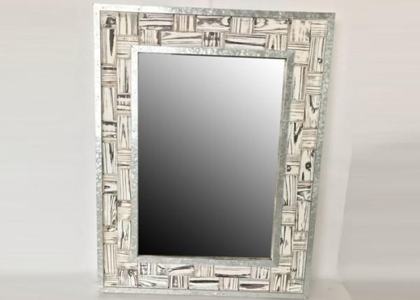 Quality Torched Rectangular Decorative Wood Framed Mirrors for sale