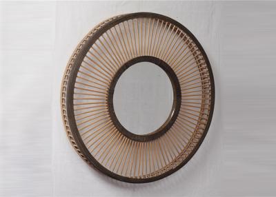 China ZY919095 Bedroom Full Circle European Bamboo Wall Decor Mirror for sale