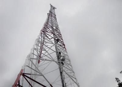 China 3 Legged Lattice Steel Towers Free Standing Height 90m For Antenna Supporting for sale