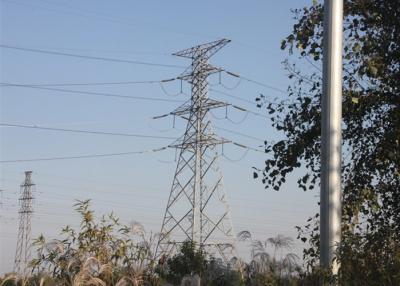 China 110KV Electric Power Transmission Steel Tower Double / Single Conduct Circuit for sale