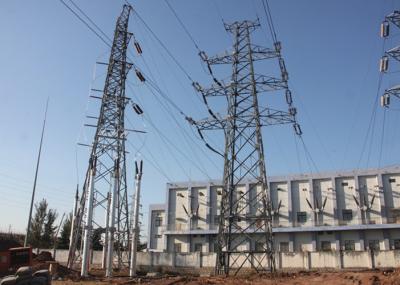 China High Tensile Strength Transmission Steel Tower 10 - 500KV Power Electrical Pylons for sale