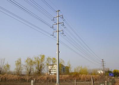 China Double / Single Circuit Transmission Tower , Customized Steel Pole Tower for sale