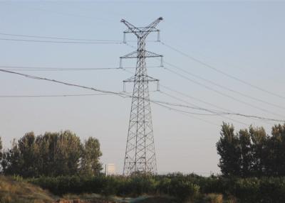 China Overhead Electric Lattice Transmission Tower , Angular Steel Monopole Tower for sale