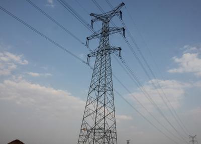 China 110KV Transmission Line Lattice Steel Towers DC Suspension 8 - 100m Height for sale