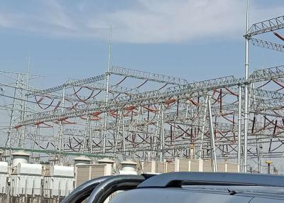 China 10 - 500kV Steel Electrical Power Substation Structure For Power Distribution Equipment for sale